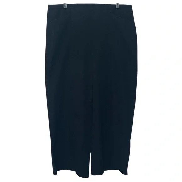 Old Navy Black Wide Leg Pants Sz XL Pull On Pockets - Picture 2 of 12